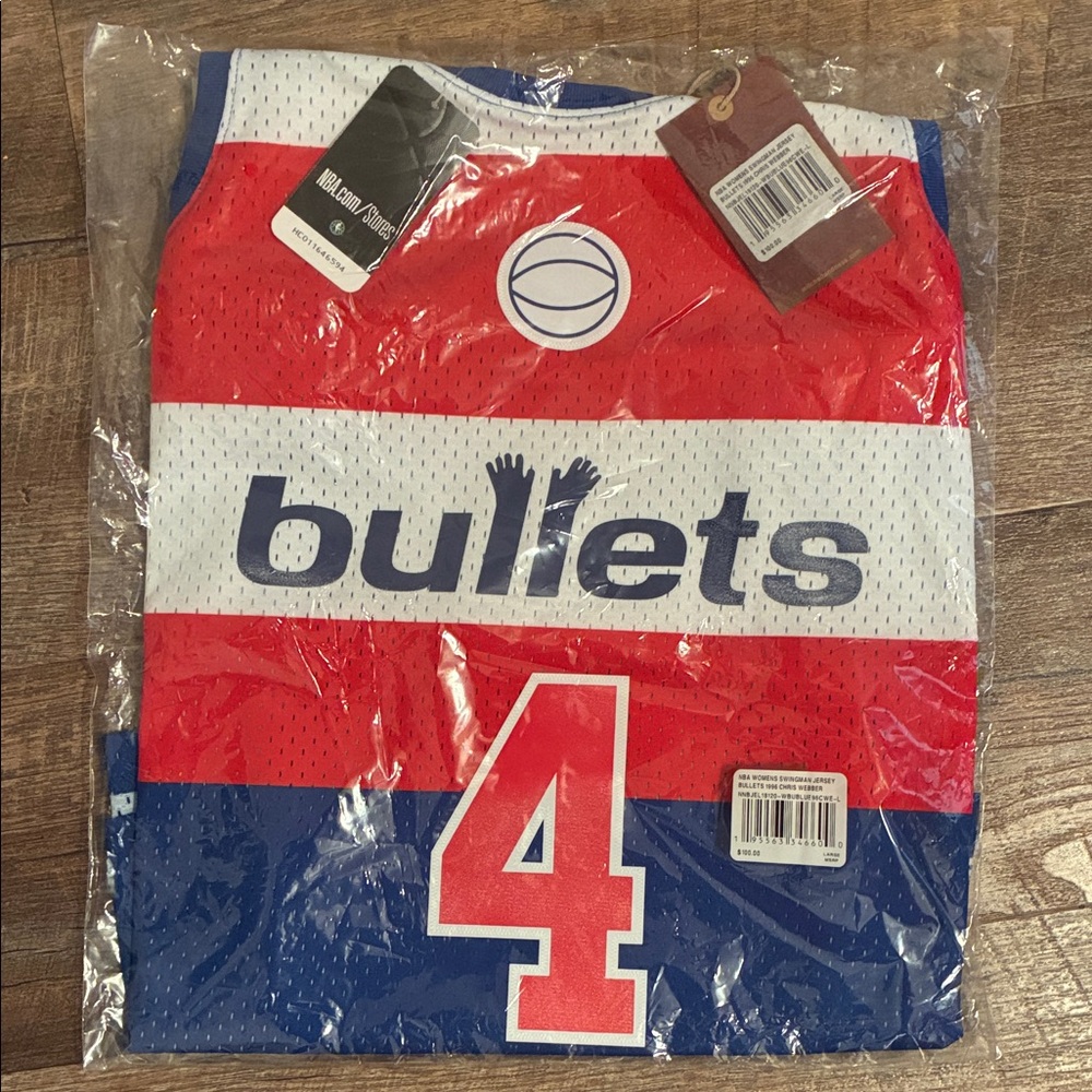 Mitchell & Ness Blue and Red Basketball Jersey